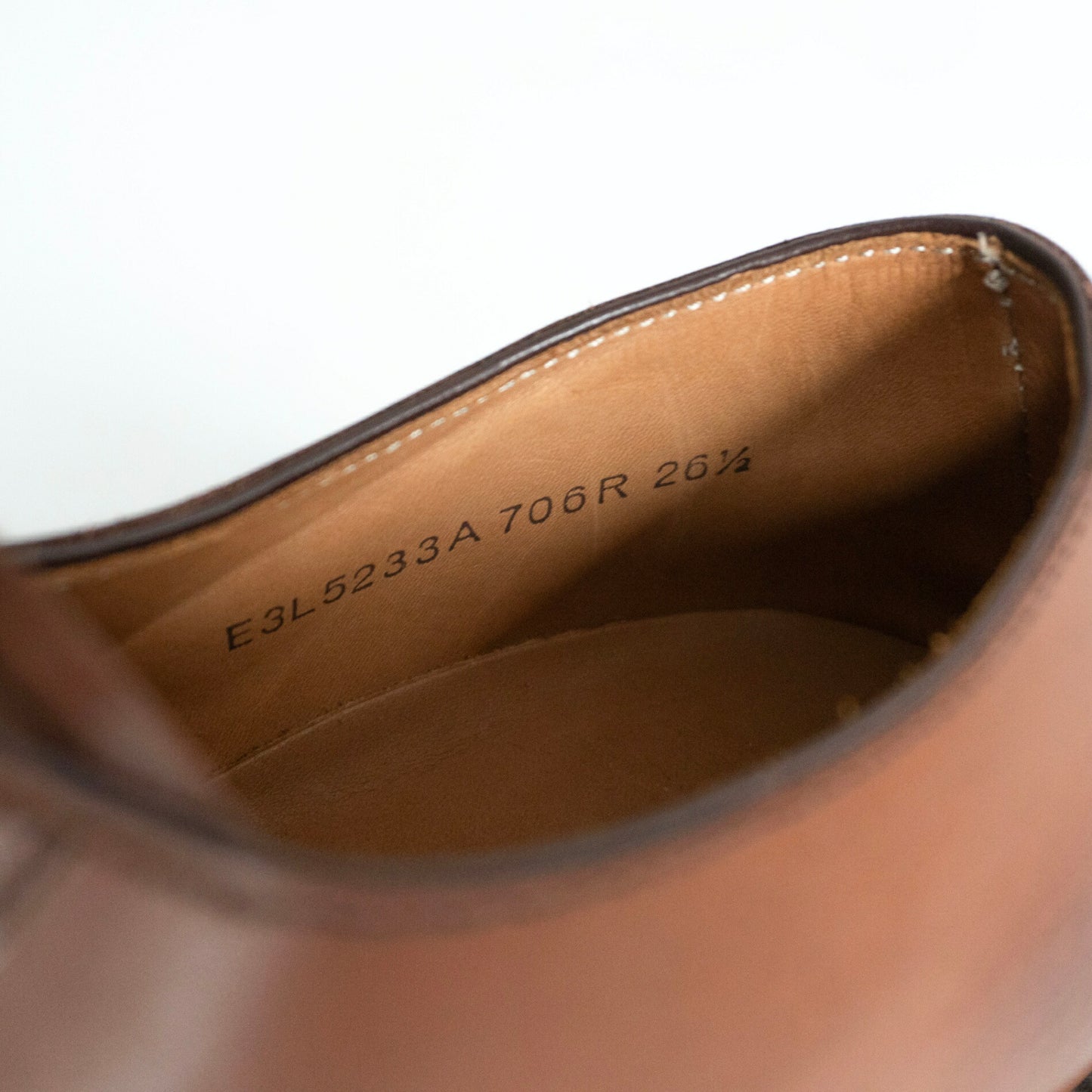 REGAL 706R GORETEX U-Tip Leather Shoes Brown Size 8.5