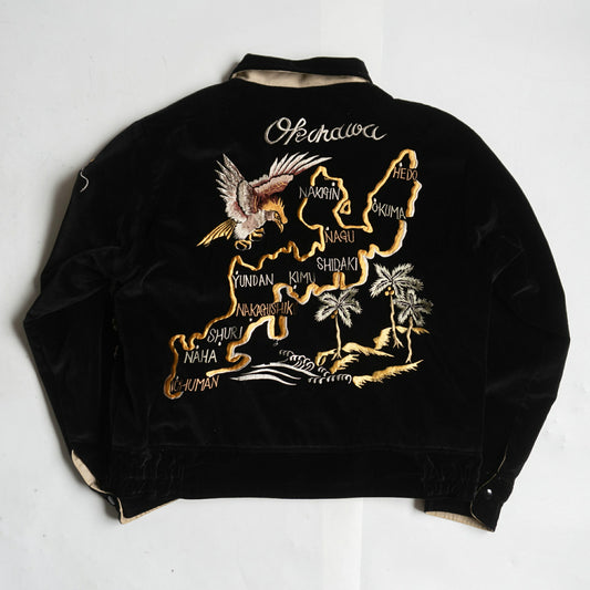 TAILOR TOYO Velveteen Reversible Souvenir Jacket Size L