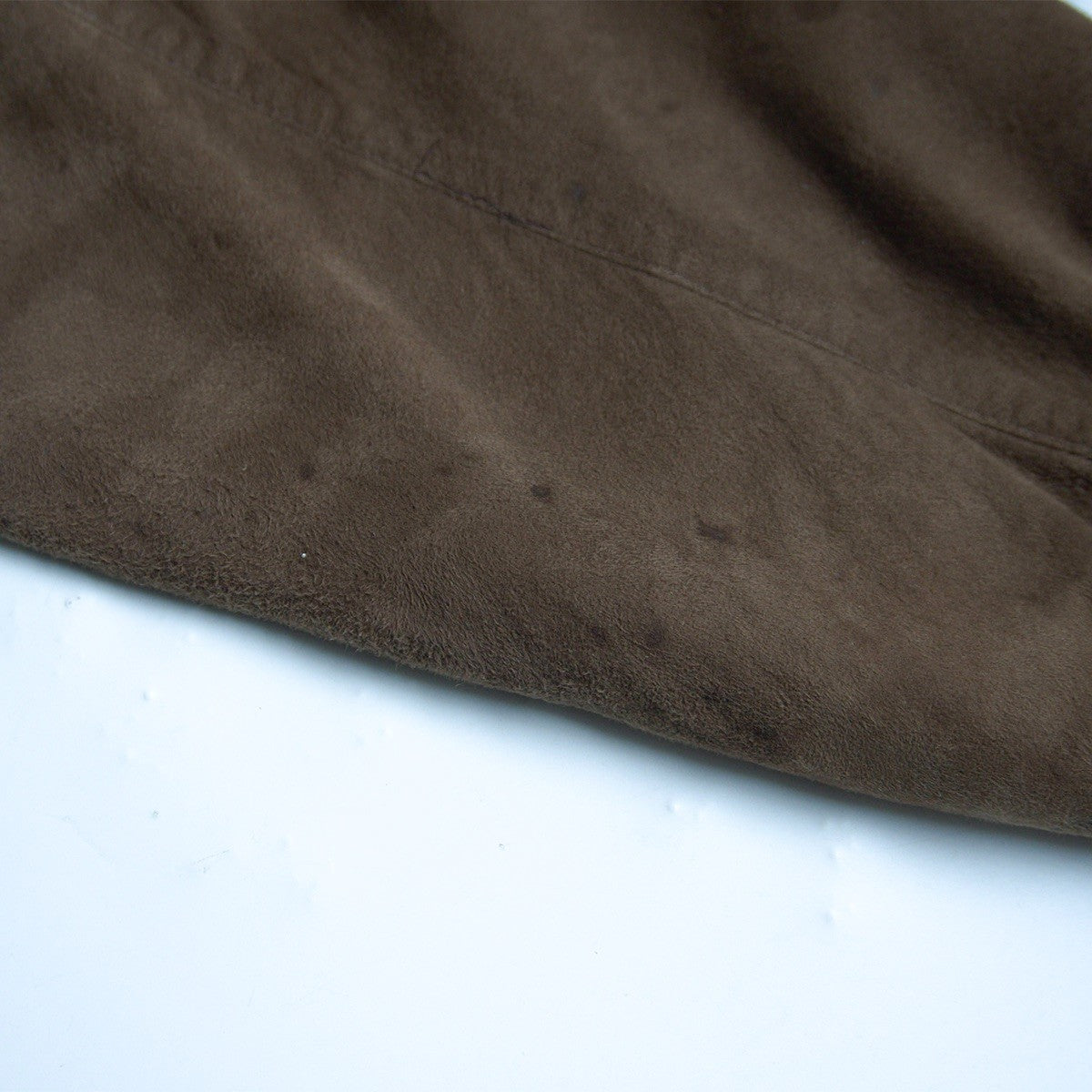 BARACUTA G9 Suede Sheepskin Harrington Jacket Brown Size L