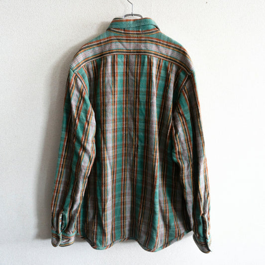 NIGEL CABOURN Reversible Heavy Flannel Check Shirt Size XXL
