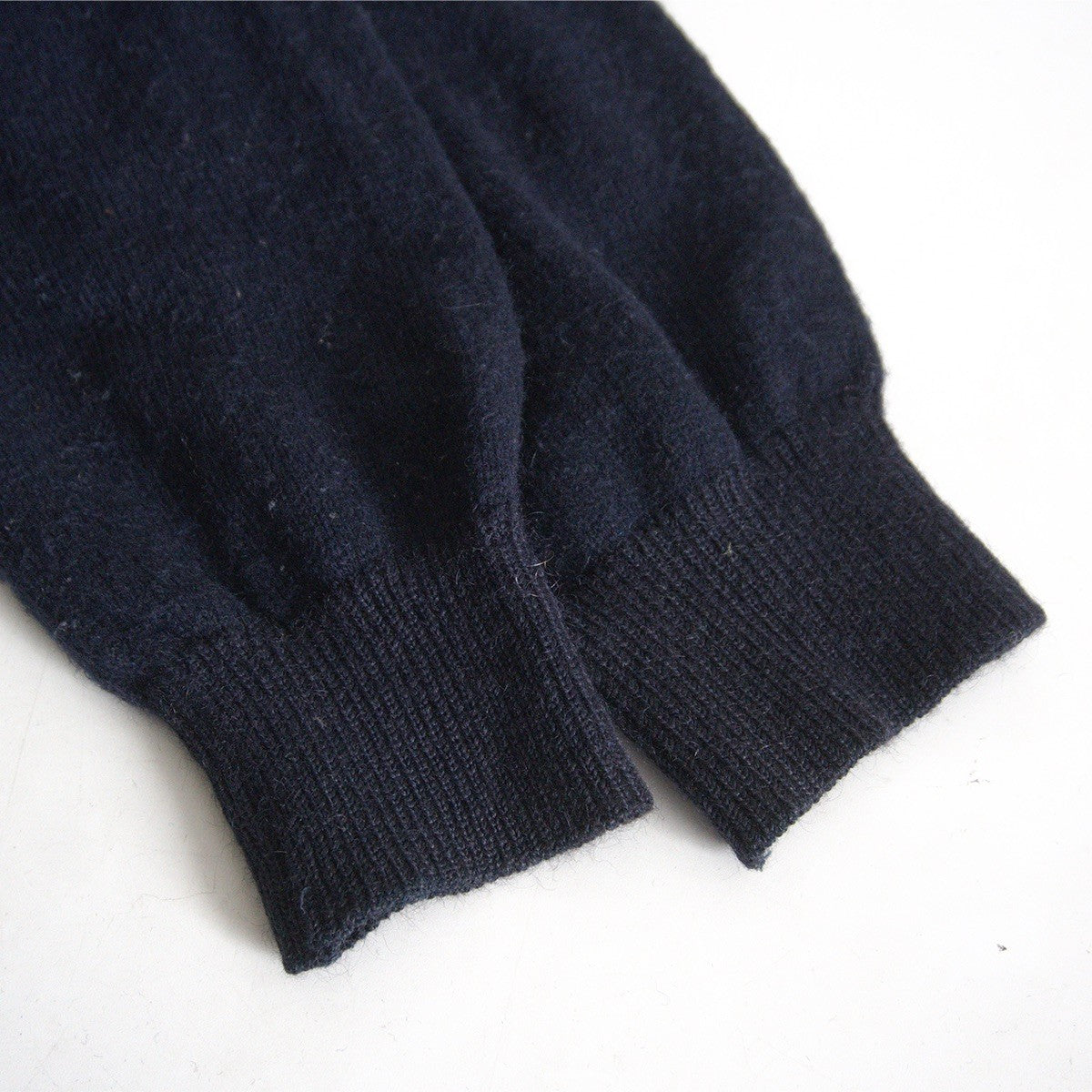 GOOD ENOUGH Navy Wool Nylon Bi-Color Cardigan Size M