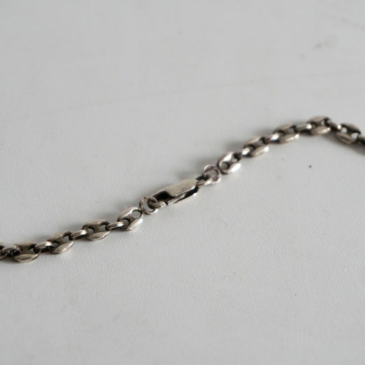 SILVER 925 Italian Made Anchor Chain Necklace Size ONE SIZE
