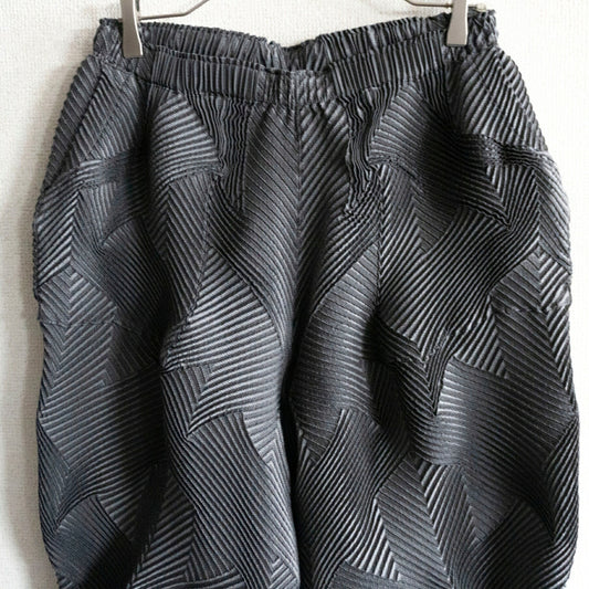 A-POC ISSEY MIYAKE Steam Stretch Pants Dark Gray Size 2