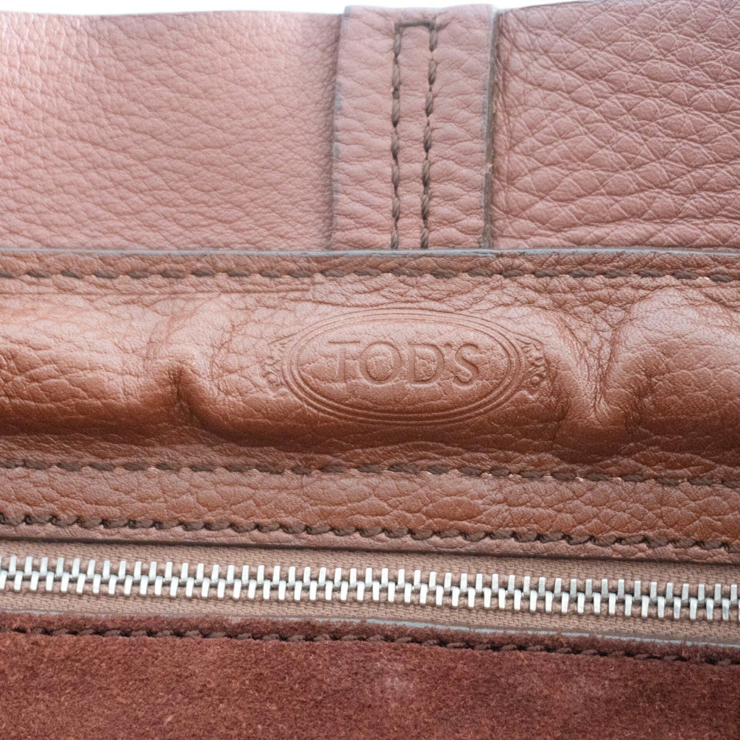 TOD'S Brown Suede D-Bag Small Shoulder Tote Size ONE SIZE
