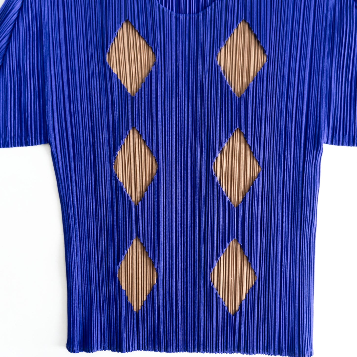 PLEATS PLEASE Pleated Design Cut & Sew Top Size 3