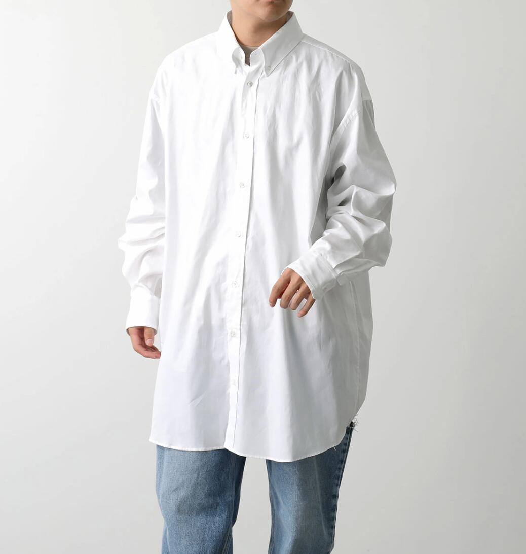 MAISON MARGIELA Oversized Organic Cotton Shirt White Size 38