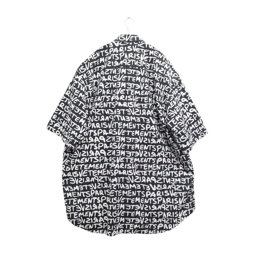 VETEMENTS 24SS Graffiti Print Oversized Sleeve Shirt Size S