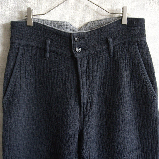 PORTER CLASSIC Sashiko Grease Pants Black Size M