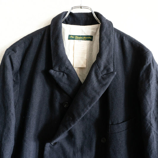 PAUL HARNDEN Wool Linen Double-breasted Blazer Jacket Size XXL