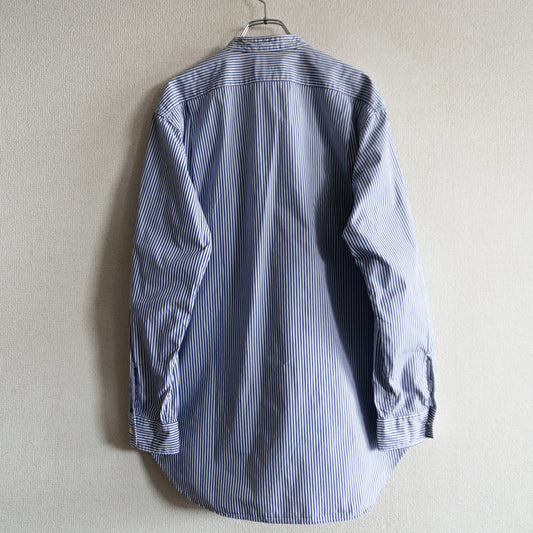 Engineered Garments Banded Collar Stripe Shirt Size S