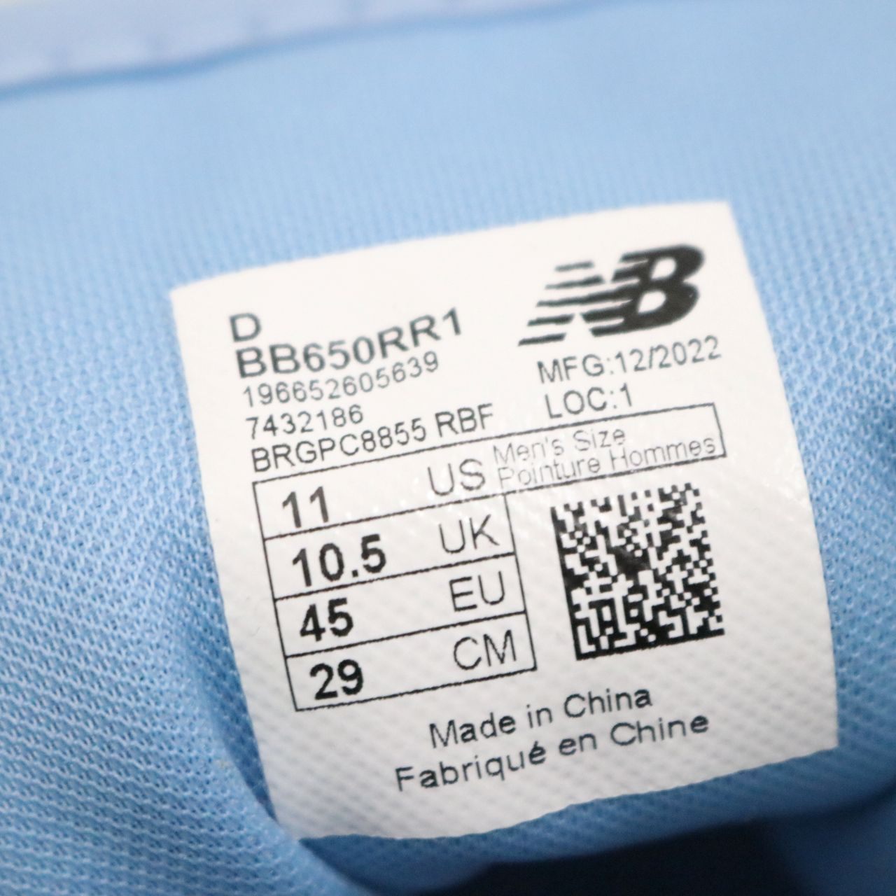 Aimé Leon Dore x NB BB650RR1 Sneakers White/Blue Size 29.0cm