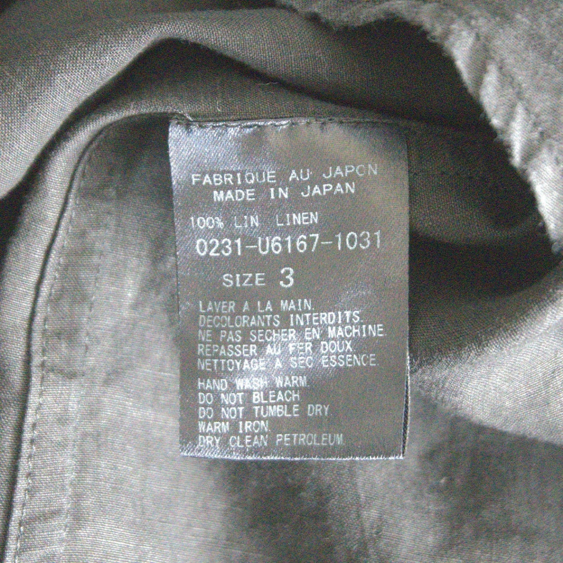 ARTS&SCIENCE Short Sleeve Linen Shirt Black Size 3