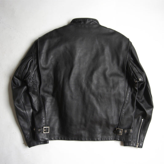 SCHOTT 641 Single Rider Leather Jacket w/ Boa Liner Size 46