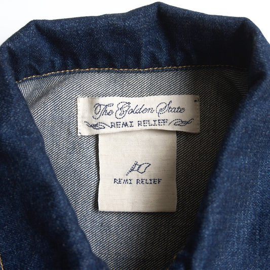 REMI RELIEF 506 1st Type War Model Dark Denim Jacket Size L