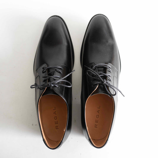 REGAL Straight Tip Leather Shoes Black Size 27cm