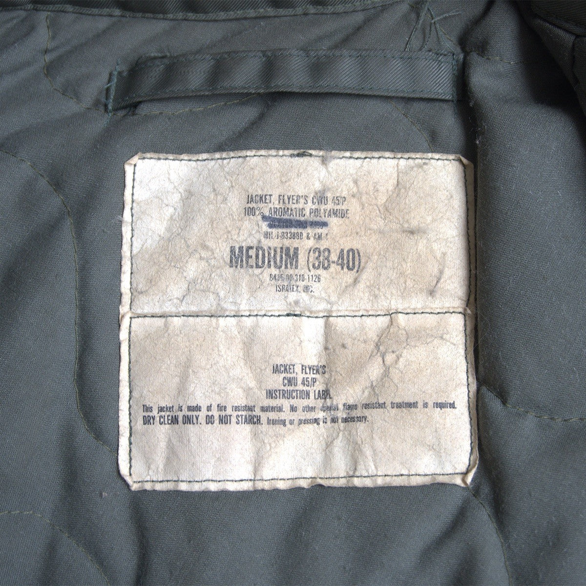 US ARMY USAF CWU-45/P Military Flight Jacket Size M