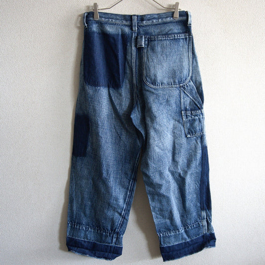 Y's Distressed Repair Painter Denim Jeans Size 1