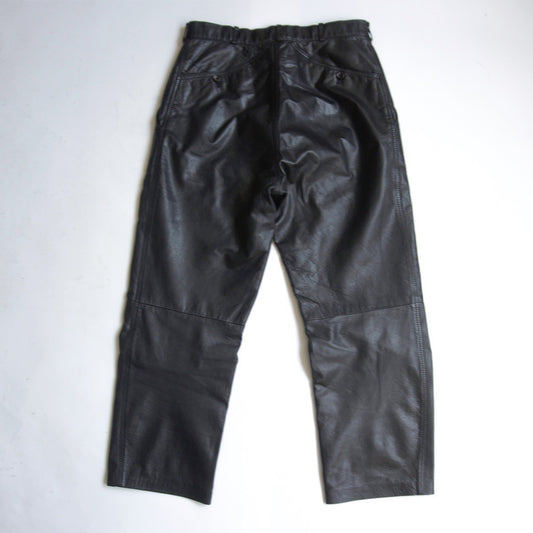 Y's for men Archive Black Cow Leather Pants Size L