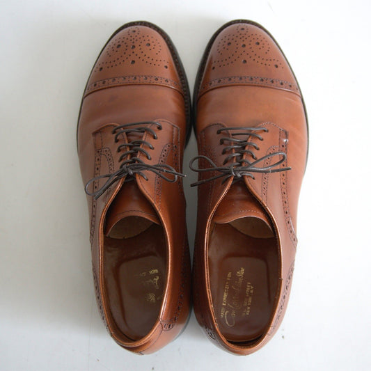 Alden 5404 Medallion Cap Toe Calfskin Dress Shoes Size 7