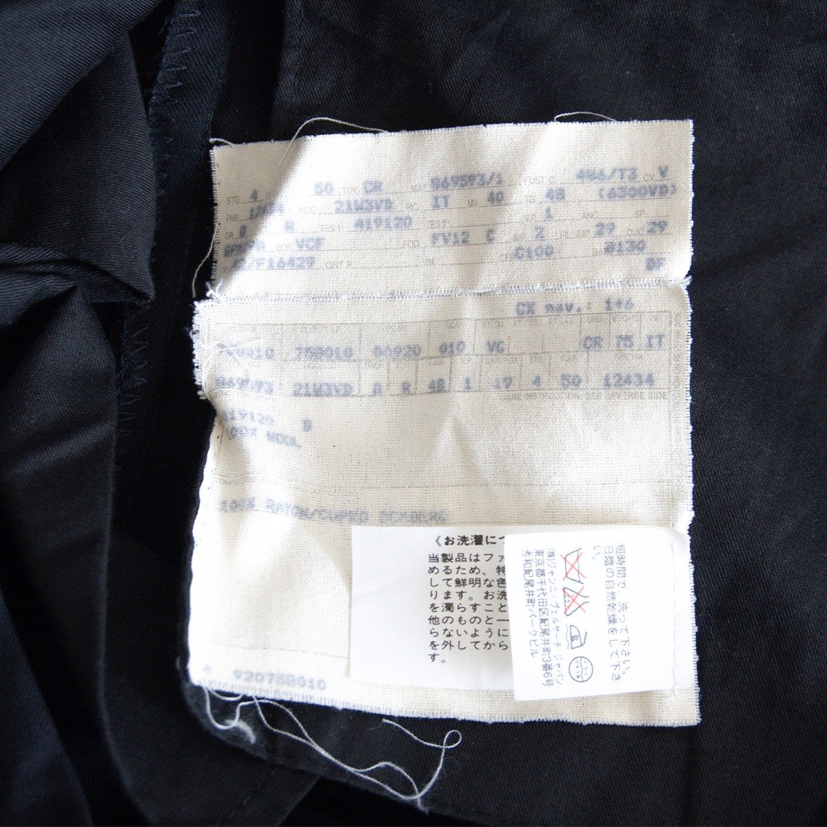 GIANNI VERSACE 90s Black Wide Slacks Pants Size 48
