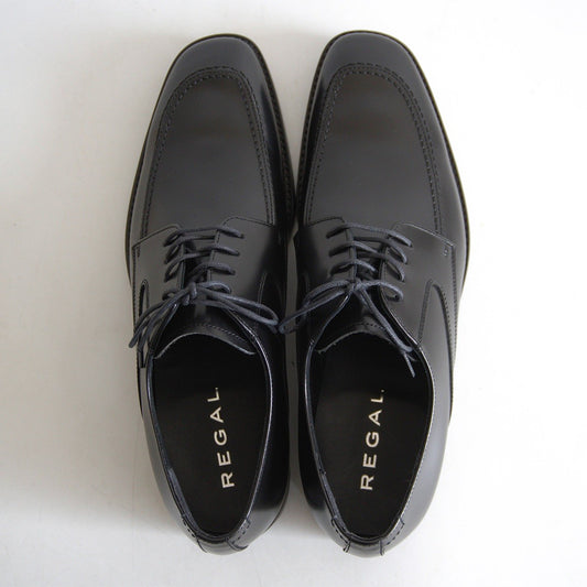 REGAL U-Tip Leather Dress Shoes Black Size 25.5