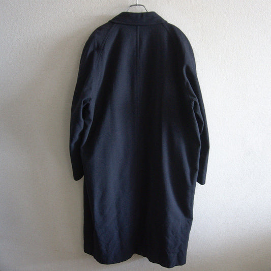 COMME des GARCONS HOMME 90s Wool Balmacaan Coat Black Size M