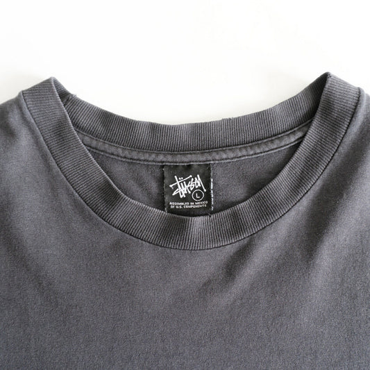 STUSSY Double-Sided Print T-Shirt Size L