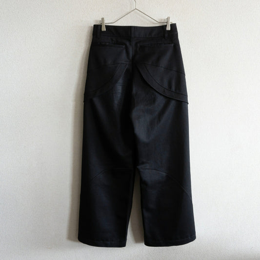 AVALONE Wide Black Trousers P-SF24 Size 2