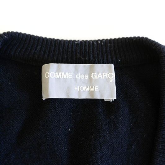 COMME des GARCONS HOMME 80s V-Neck Knit Black