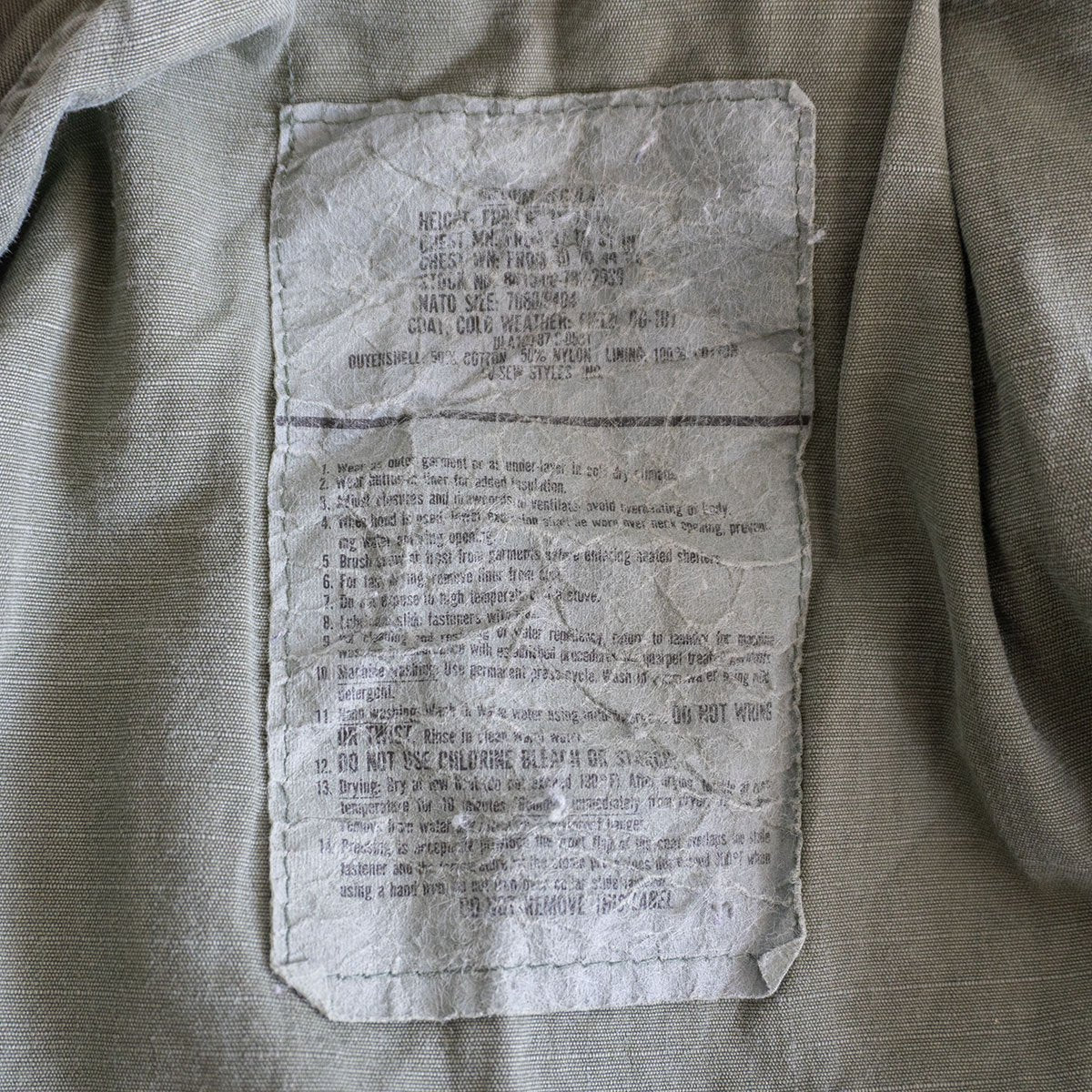US ARMY 80s M-65 Field Jacket Size MEDIUM-REGULAR