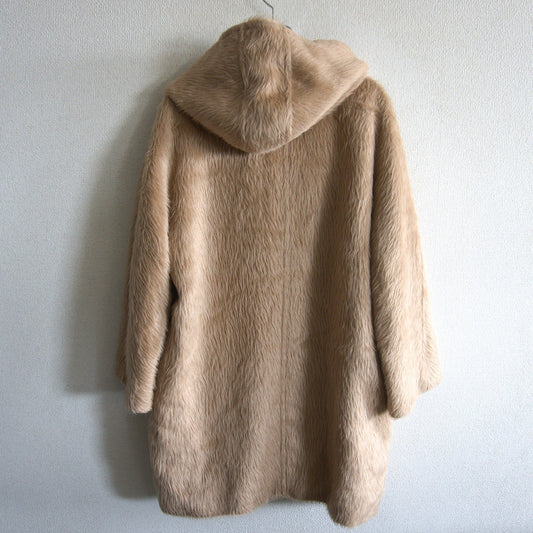 MAX MARA White Label Alpaca Shaggy Coat Size 36
