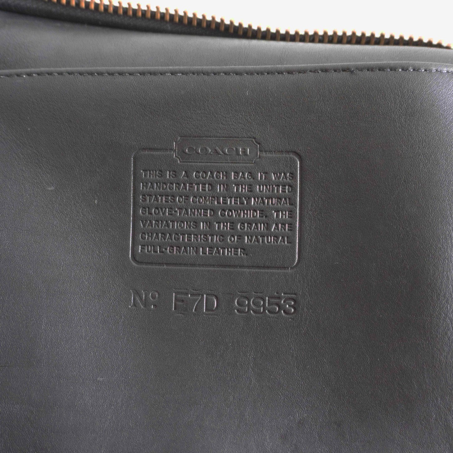 OLD COACH Black Leather Bucket Shoulder Bag Size ONE SIZE