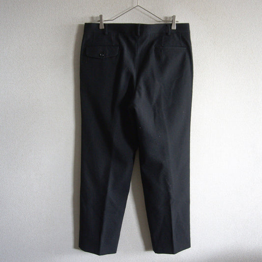 COMME des GARCONS HOMME 03 One Pleat Slacks Black Size L