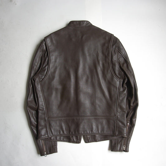 SCHOTT 641XX Single Rider Leather Jacket Brown Size 38