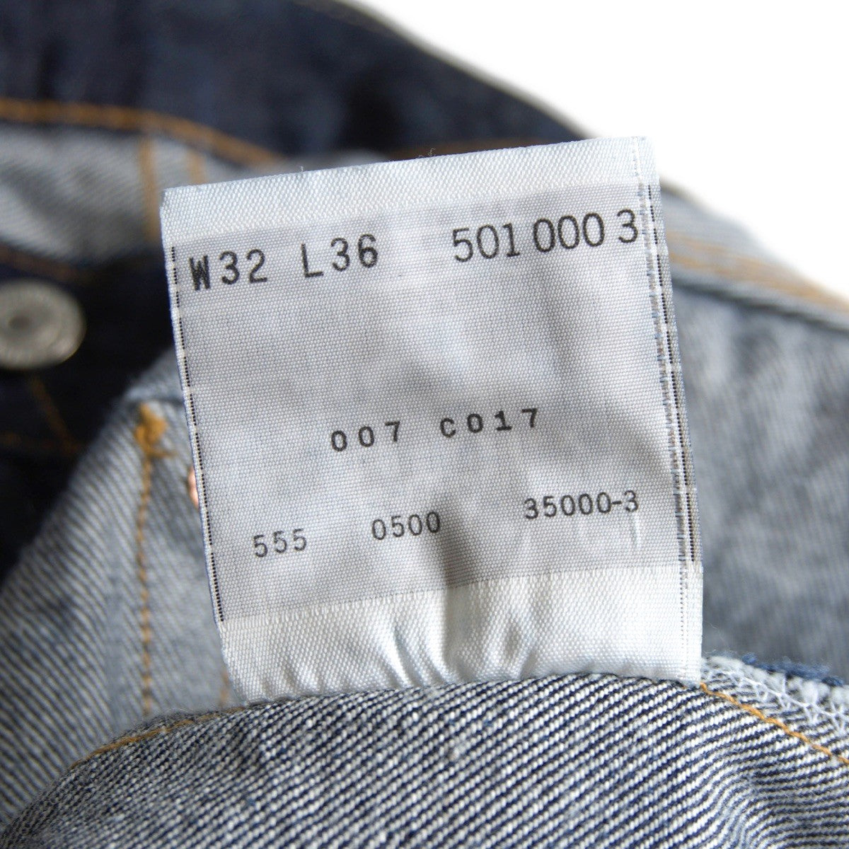 LEVI'S 501XX Big E Valencia Dark Wash Jeans Size 32×36