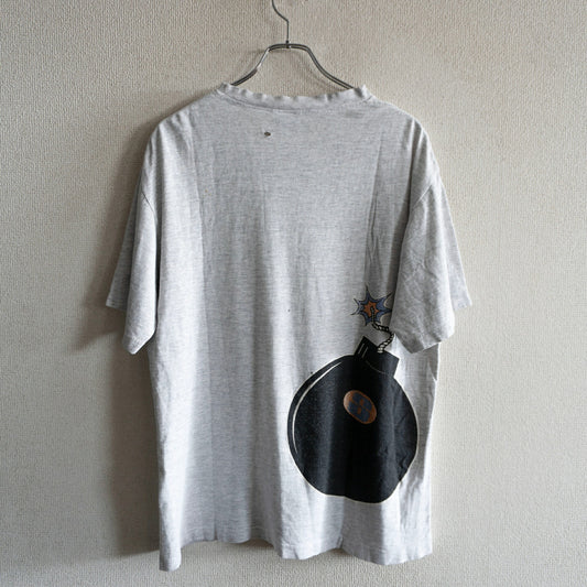 USA OLD STUSSY 80s Double-Sided Print T-Shirt Size L