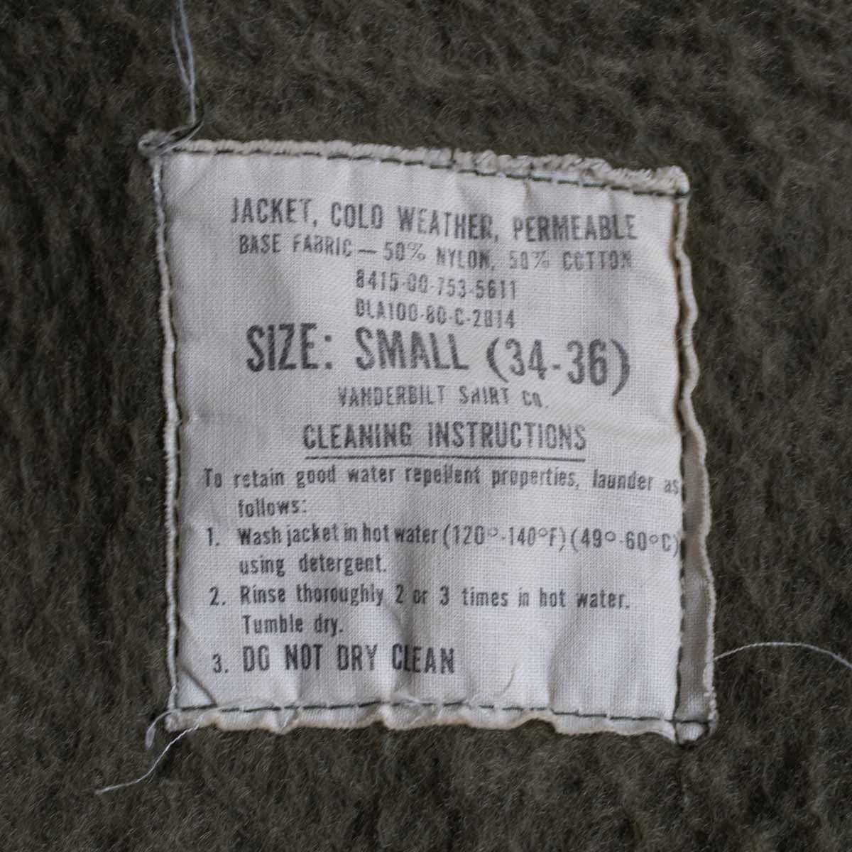 US NAVY 80s A-2 Deck Jacket Size S(34-36)