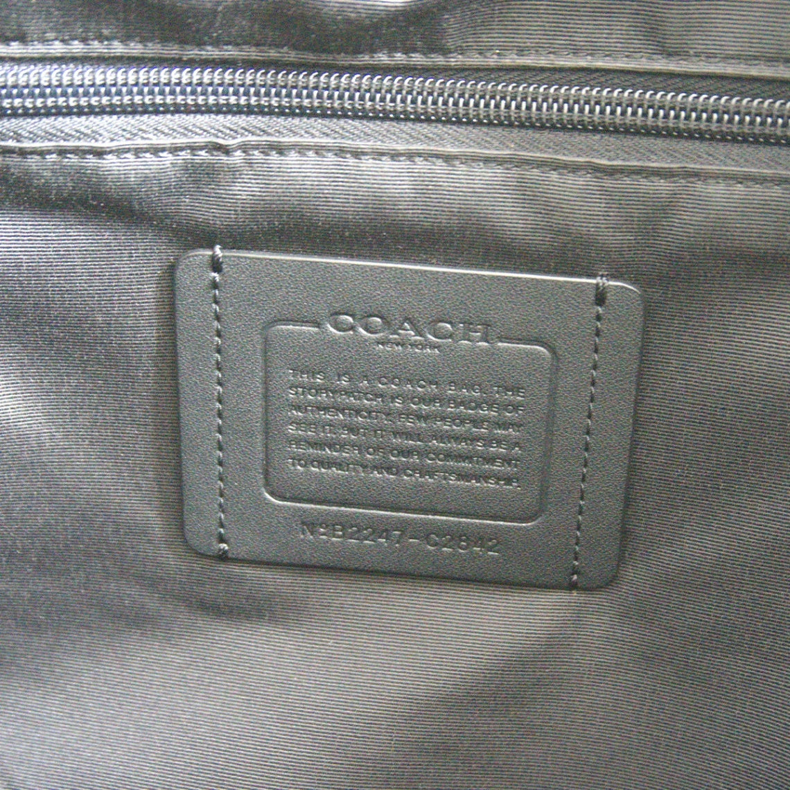 COACH C2842 2-Way Beckett Leather Tote Bag Khaki