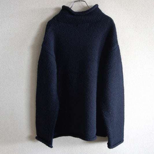 Y's for men 90s Archive Roll Neck Wool Sweater Navy