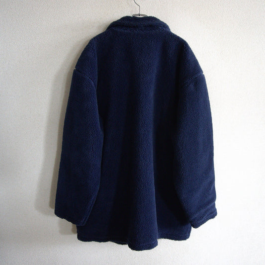 USA 80s L.L.Bean Boa Fleece Jacket Metal Button Size L