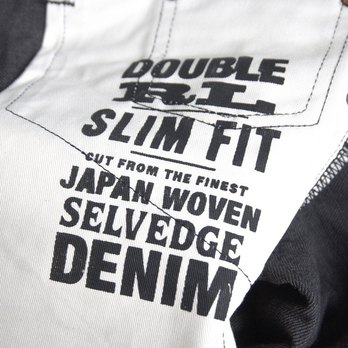 RRL NEW BLACK ON BLACK Slim Fit Jeans Size 32x32 Size 32×32