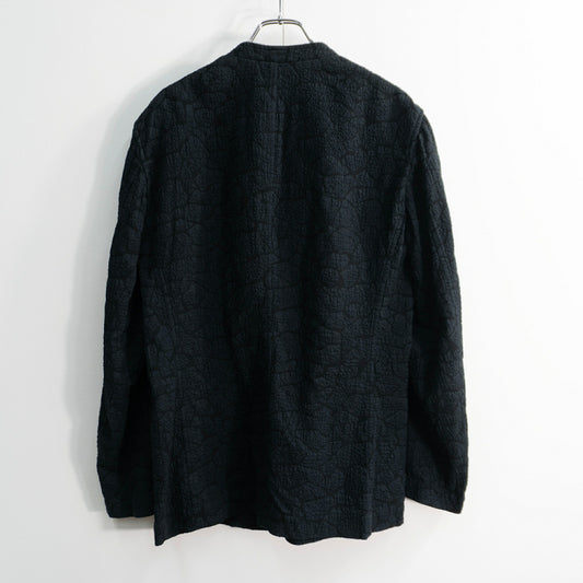 ISSEY MIYAKE MEN All Over Pattern No Jacket Black Size 2