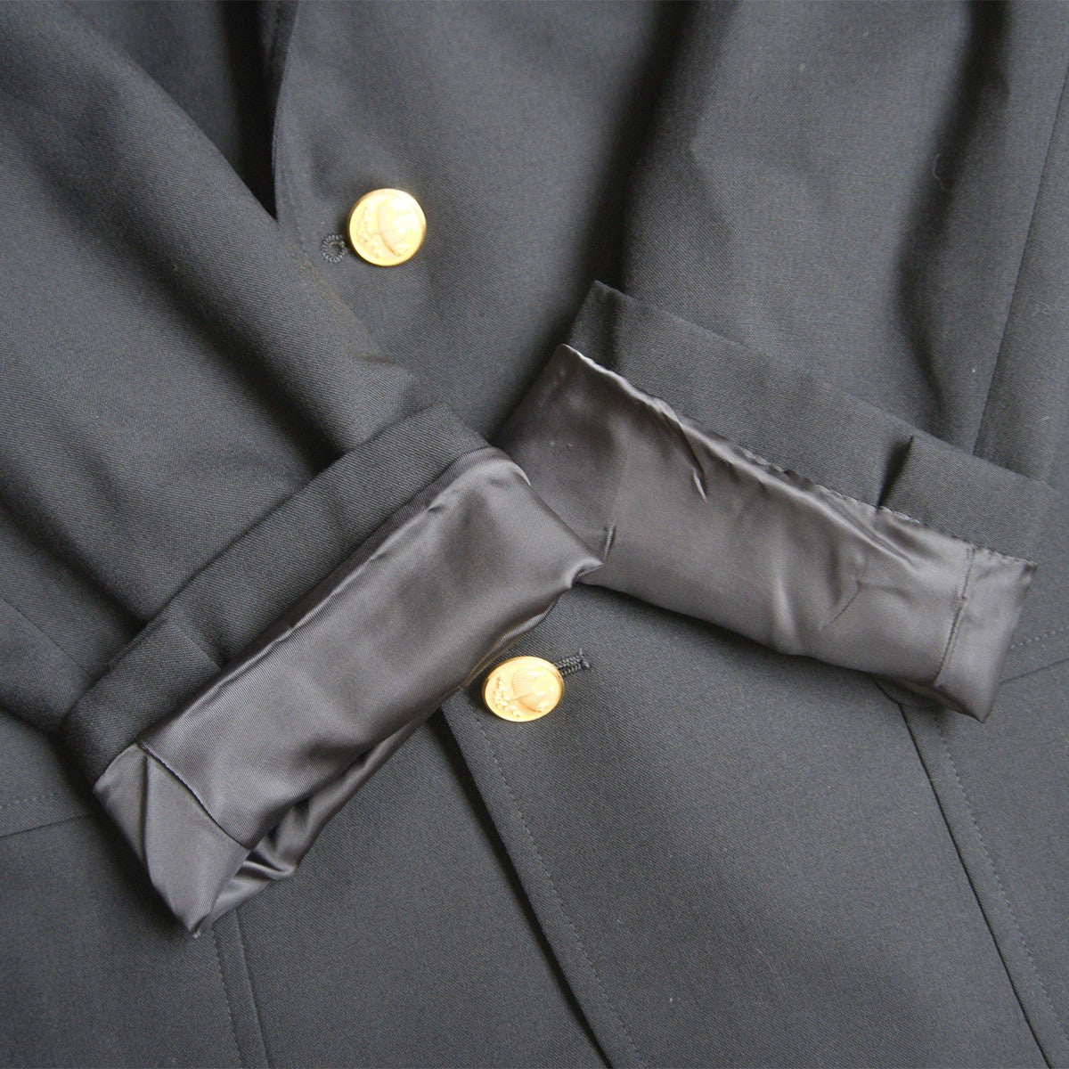 BROOKS BROTHERS Gold Button Navy Blazer Size 37SHT
