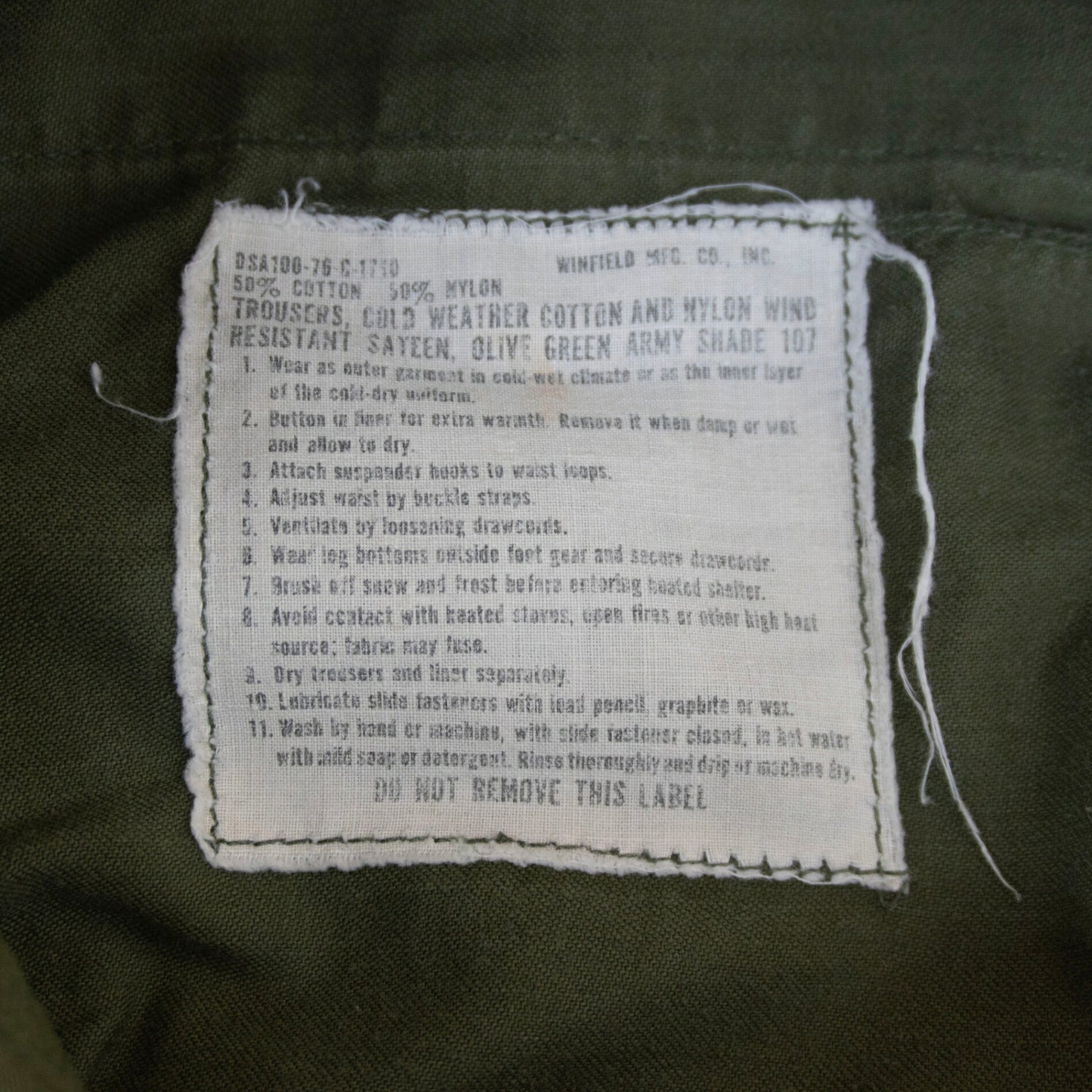 US ARMY 70s M-65 6-Pocket Cargo Pants Size LARGE/REGULAR
