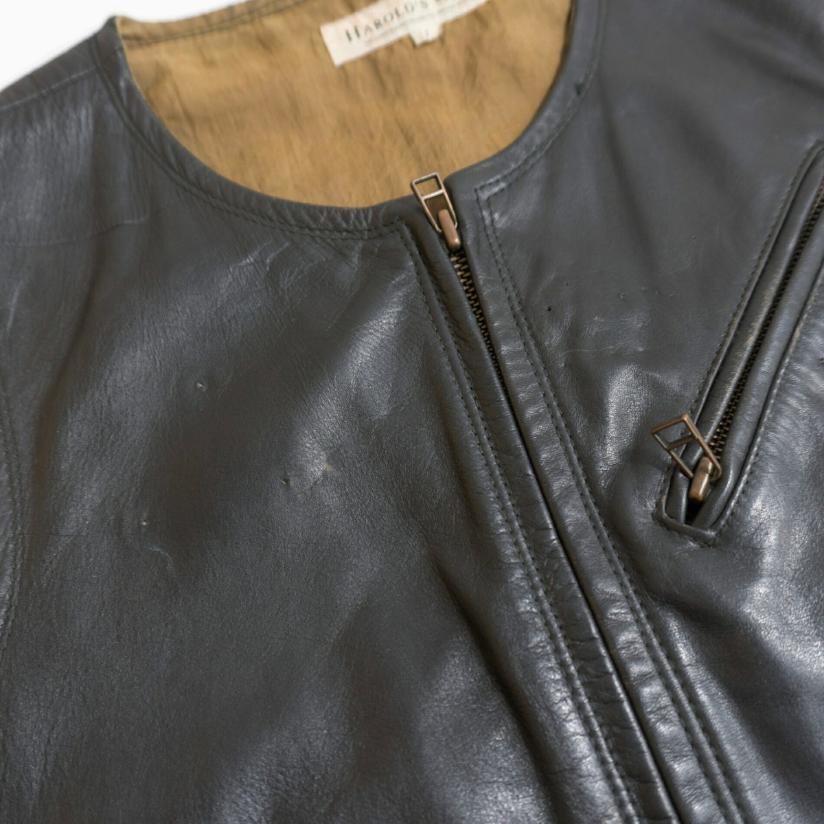 HAROLDS GEAR Motorcycle Leather Vest Size F