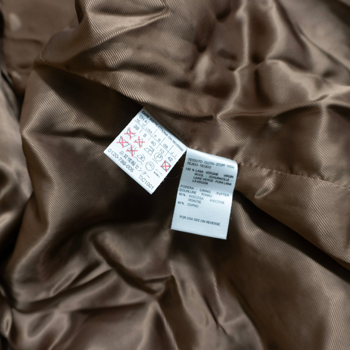 MAX MARA WEEKEND Brown Wool Tweed Hooded Coat Size 42