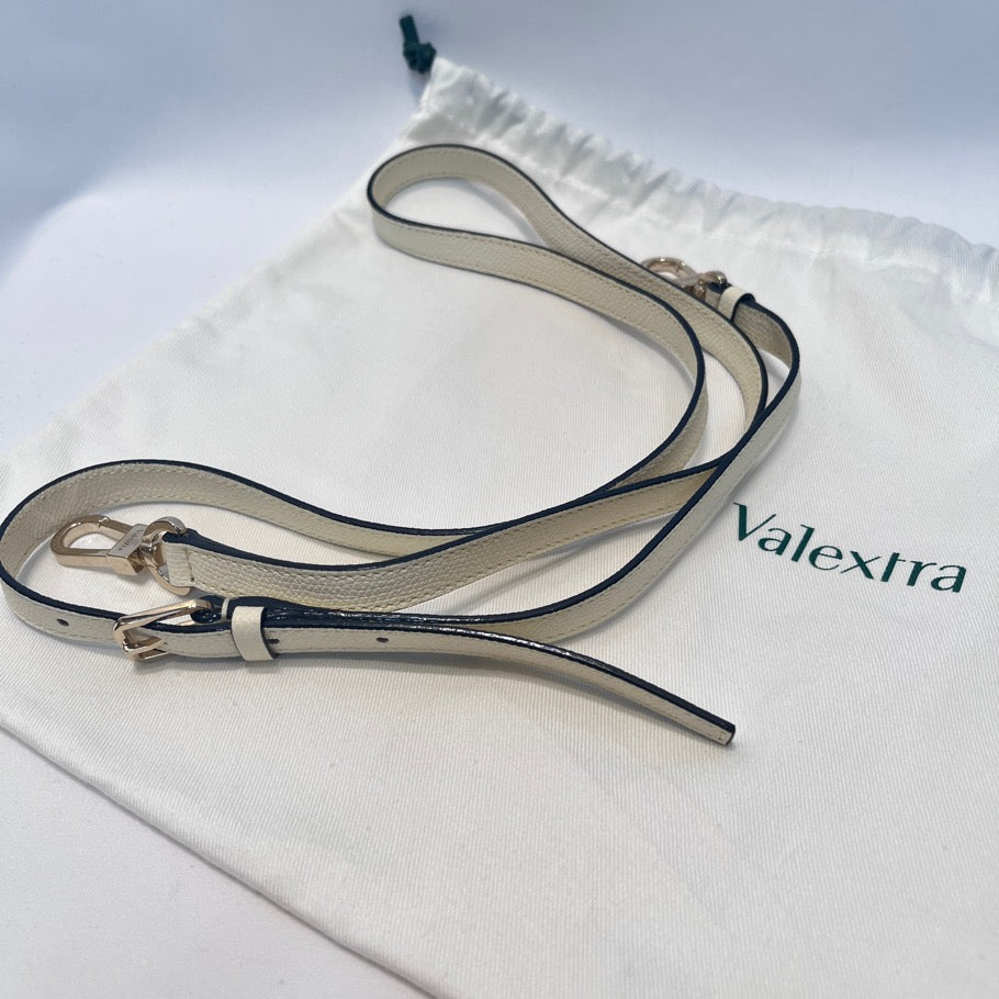 Valextra Babila Micro 2-Way Calfskin Bag White Size ONE SIZE