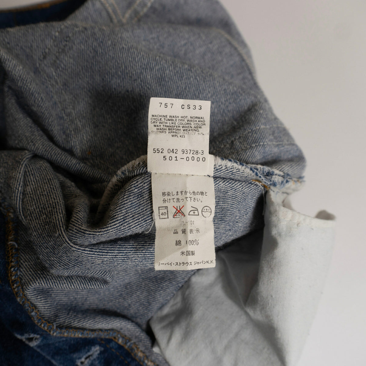 LEVI'S 80s USA Made 501 Denim Jeans Size 32x36 Size 32×36