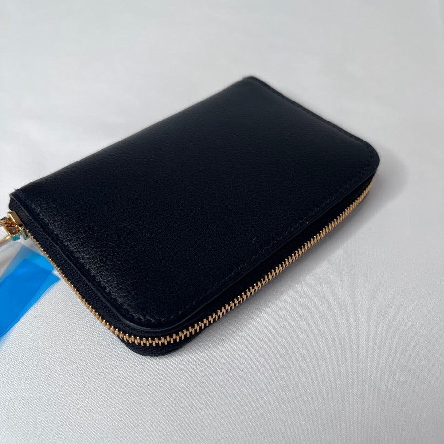 HERMES Chaine d'Ancre Zipango Wallet Black