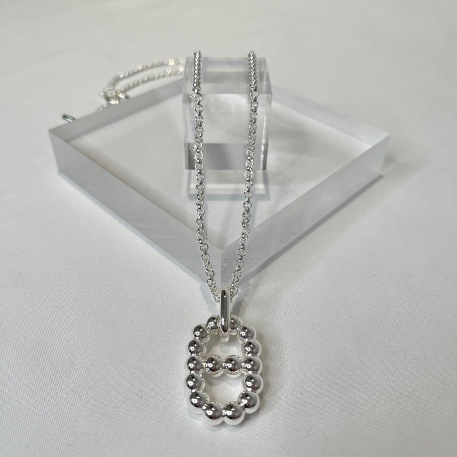 HERMES Chaine d'Ancre Amulette Silver Necklace Size ONE SIZE